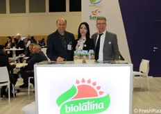 Maurizio Falzarano (socio fondatore e direttore commerciale), Silvia Falzarano (marketing) e Tonino Falzarano (socio fondatore e presidente) di Biolatina