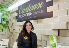 Fulvia Gugliemi, in rappresentanza dell'azienda Cartonsi di Battipaglia (Salerno)