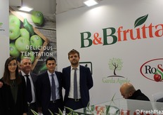 Sara e Loredano Brentegani, Claudio Scandola e Fabio Brentegani della B&B Frutta. 