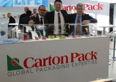 Angelo Gentile, Massimiliano Persico e Massimo Tumedei di Carton Pack. 