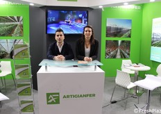 Mario Cardelli e Francesca Bena della Artigianfer.