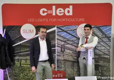 Raffaello Montanari e Mattia Accorsi di C-Led, azienda specialista in illuminazioni per ambienti protetti