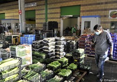 Verdure ad uno stand