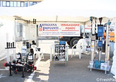 Quest'anno alla fiera si pone maggiore attenzione alle soluzioni per l'irrigazione; Artigiana Impianti ne è l'esempio