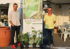 Paolo Re (resp. commerciale) e Dennis Magalotti (resp. commerciale) di Vivai Magalotti Quarto