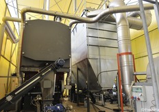 La seconda caldaia per il riscaldamento di un altro blocco di serre