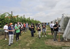 Il gruppo di giornalisti invitato all'evento