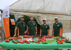 In foto (da sinistra a destra): Samuele Mariani (tomato breeder), Alberto Spagnoli (country manager), Giuseppe Stilo (tomato breeder) e Mario Liuzzo (product development specialist).