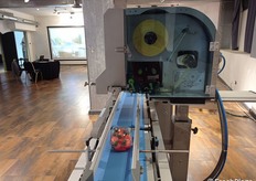 Dettaglio stampante etichettatrice