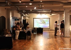 Un momento durante i lavori