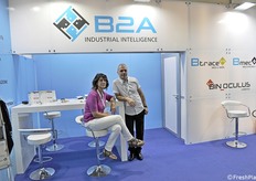 Stand della B2A: Barbara Doria ed Enzo Bassi