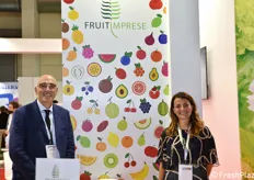Pietro Mauro e Claudia Leoni dell'associazione di imprese ortofrutticole Fruitimprese.