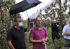 Nanni e Grassi nell'impianto biologico di Benzoni