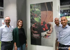 Molari Berries & Breeding. Da sinistra Alessandro Gualandi, Monia Dall'ara, Luca e Matteo Molari