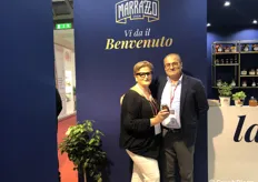 Teresa Marrazzo e Carmine Fasolino. Tra le novità di prodotto presentate a TuttoFood, una sfiziosa confettura di pomodoro disponibile in formato da 210 grammi.