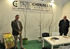 Paolo Pini e Roberto Baccaglini presso lo stand Chinaglia Vivai