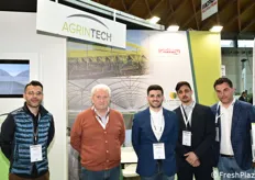 La squadra Agrintech a Macfrut. Da sinistra: Alfredo D'Incecco, Bruno Gagliardo, Angelo Chiagano, Gerardo Vaccaro e Silvio Paraggio