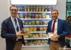 Manrico Nettuno e Pasquale Lauria (Responsabile Business Unit Fresh Cut Spreafico) durante la presentazione ufficiale di alcune nuove referenze.