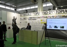 Uno degli stand presenti che raggruppano esperienze di Vertical Farming