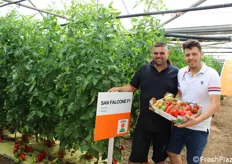 In foto (a sinistra) Alberto Falcone dell'omonima azienda agricola. che ha ospitato l'Open Day e (a destra) Michele Conti di Op Copla