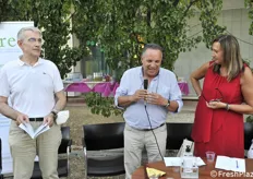 Da sinistra Luca Corelli Grappadelli (docente universitario), Luigi Catalano (SOI), Cristina Giannetti (ufficio stampa Crea)