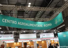 Lo stand del Centro Agroalimentare Roma