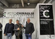 Massimo Buzzega, Paolo Pini e Roberto Baccaglini della Pietro Chinaglia Vivai