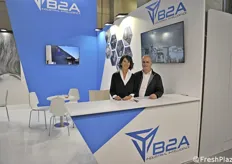 Barbara Doria (socia e responsabile amministrazione e marketing) ed Enzo Bassi (amministratore) dell'azienda trentina B2A