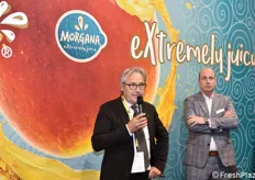 Il presidente di Melinda, Ernesto Seppi, ha illustrato i dati concernenti la coltivazione di Morgana in Italia.