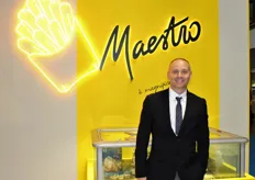 Federico Tartarughi, dell'agenzia Gel Freeze, in rappresentanza della belga Agristo, detentrice del brand Maestro per patate fritte surgelate.