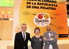 Fabio Zanesco (direttore commerciale), Christiane Gfrei (responsabile vendite Spagna e Portogallo) e Benjamin Laimer (referente marketing) di VI.P Val Venosta.