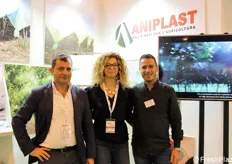 Antonio Popeo, Lucia Solito e Nico Difino di Aniplast, azienda specializzata in teli e reti per l'agricoltura.