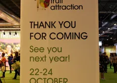 In attesa di conoscere i dati ufficiali dell'edizione 2018 di Fruit Attraction, le date per l'undicesima sono già note: dal 22 al 24 ottobre 2019.
