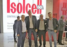 IL team di Isolcell: da sinistra Giorgio Pruneri, Tito Spaldi, Hubert Wieser e Stefano Brigadue