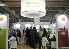Sempre affollato lo stand Agrofresh, con il prodotto Smartfresh al centro dell'attenzione