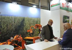 Lo stand della Rinieri di Forlì' che produce attrezzature per la lavorazione del terreno