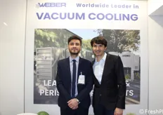 Daniele e Yuri Simonelli di SAIM Service presenti presso lo stand dell'olandese Weber Cooling.