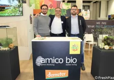 Riccardo De Lucia (responsabile tecnico), Enrico Amico (presidente) e Francesco Russo (responsabile marketing) della Amico Bio.
