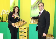 Daniela e Alfio Lepidio della Agrilepidio, azienda di Cisterna di Latina specializzata nella produzione e commercializzazione di kiwi convenzionale e biologico.