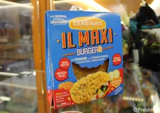 Nel dettaglio, il Maxi Burger'z di verdure con morbido ripieno e doppia panatura croccante.