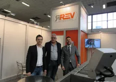 Fabrizio Fiumana, Massimo Verrengia e Leonardo Lanzara della Rev Packaging Solutions di Cesena (FC).