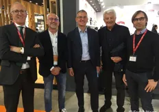 Il team aziendale alla guida del gruppo Casillo: Antonio Di Muzio, Pasquale Casillo, Beniamino Casillo, Beniamino Anselmi e Fabrizio Calella