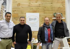 B.I.O.P. Consortile, Biologico e Integrato in Organizzazione di Produttori. In foto: Christos Zmis, Gianluca e Giuseppe Carenza, Luca Canonici (presidente).