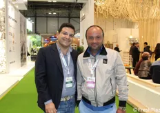 Visitatori in fiera: Antonio Giaccio (OP Giaccio Frutta) e Luigi Cimmino (titolare dell'omonima azienda e socio produttore OP Giaccio Frutta).