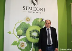 Pericle Simeoni dei Vivai Simeoni Kiwiplants, tra i maggiori produttori italiani di piante di actinidia.