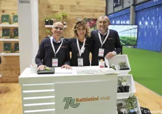 In fiera presenti anche i Battistini Vivai con Romano Roncasaglia, Sandra Laghi e Giuliano Dradi