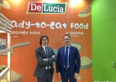 Igino Cecchetti e Pino Colonna, condirettori per il settore commerciale della Domenico De Lucia. L’azienda è specializzata nel segmento della V gamma con la linea dei precotti e la frutta secca.