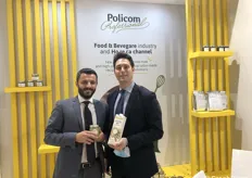 Francesco Bianchi e Tito Polimeni, responsabili dell’azienda Policom Srl, specializzata nella trasformazione di frutta secca.