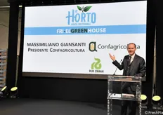 Il presidente nazionale Confagricoltura Massimiliano Giansanti