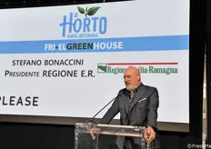 Il presidente della regione Emilia Romagna Stefano Bonaccini